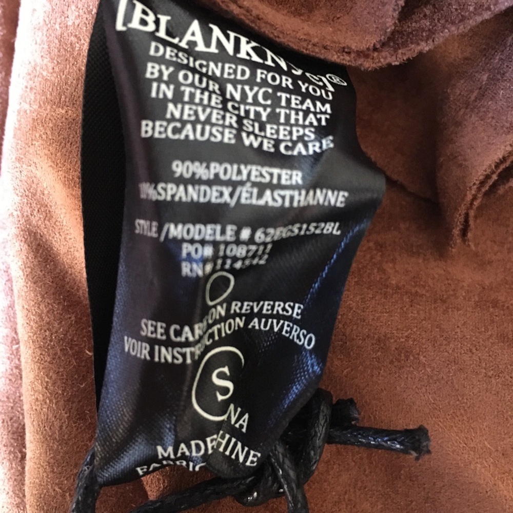 Blank NYC Coco Faux Suede Belted Trench Coat Small - Picture 10 of 14